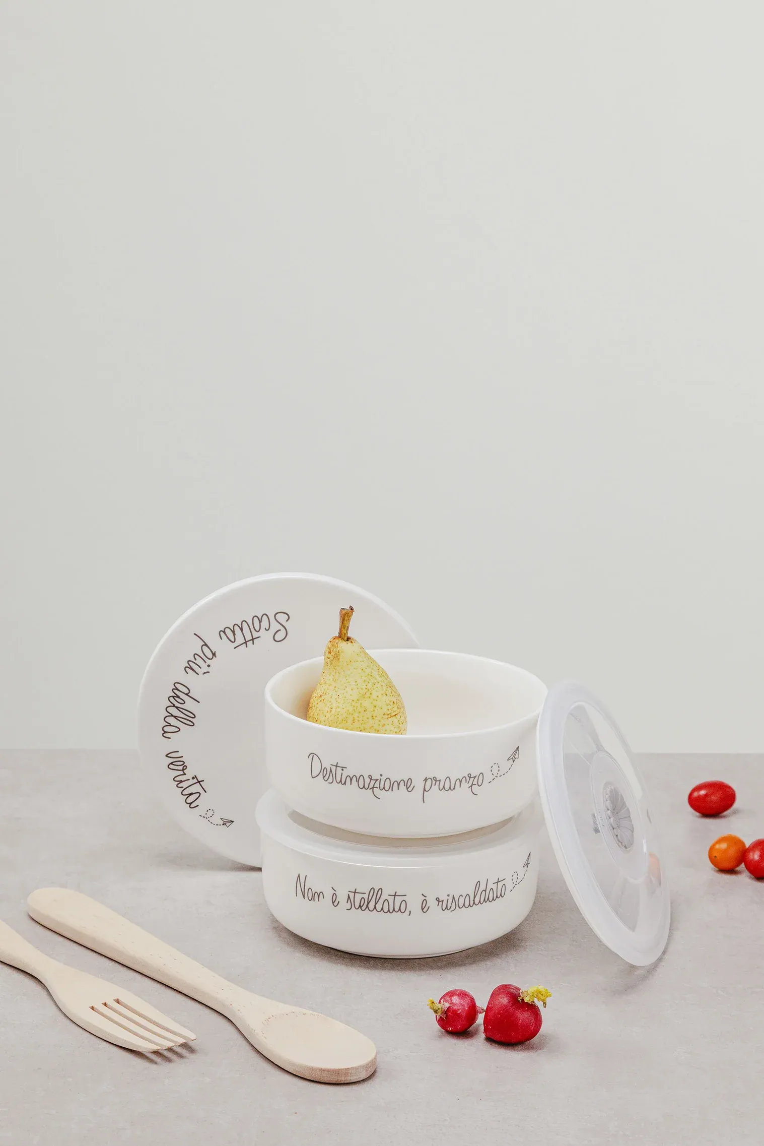 Ciotola porta pranzo con tappo silicone