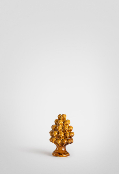 Set 3 Pigne Miele cm. 10, 15, 20 Ceramica Bevilacqua