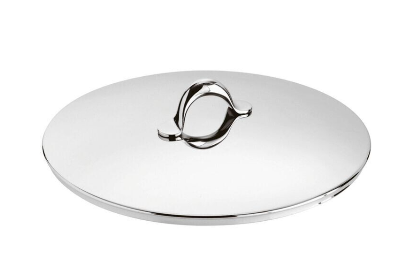 Casseruola alta 2 maniglie Kikka cm. 24 acciaio inox e coperchio