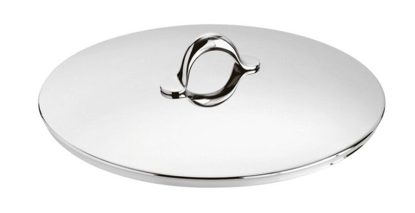 Casseruola bassa 2 maniglie Kikka cm. 28 acciaio inox e coperchio