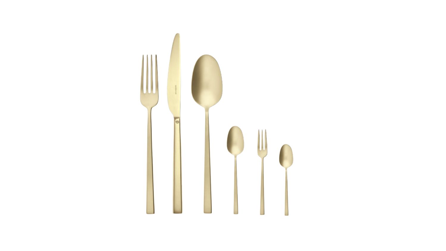 Set Posate Rock 36 pz. PVD Champagne antique - Sambonet Set Posate Rock 36 pz. PVD Champagne antique - Sambonet