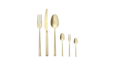 Set Posate Rock 36 pz. PVD Champagne antique - Sambonet Set Posate Rock 36 pz. PVD Champagne antique - Sambonet