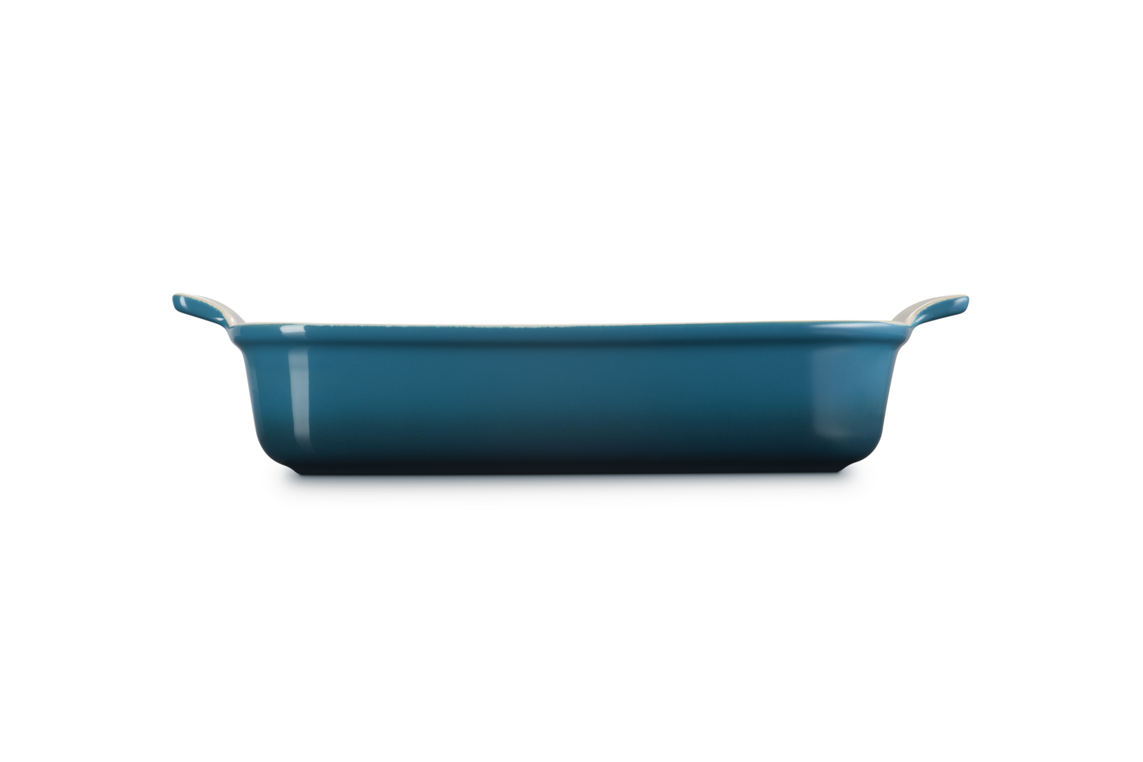 Set Pirofila rettangolare 32x25 e Tortiera cm. 28 in gres vetrificato Deep Teal - Le Creuset