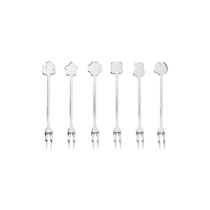 Set 6 forchettine Party Flower acciaio inox