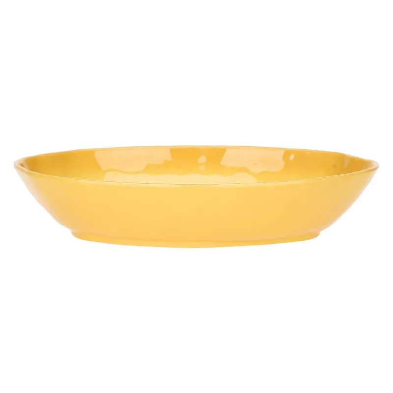 Risottiera ovale Atmosfera ocra cm. 33 x 23,5