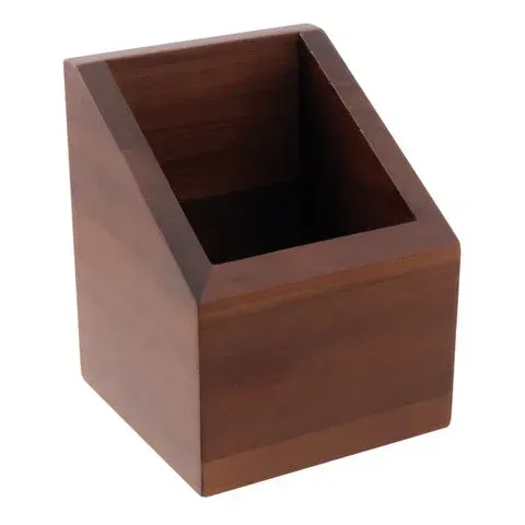 Porta posate/grissini inclinato legno acacia