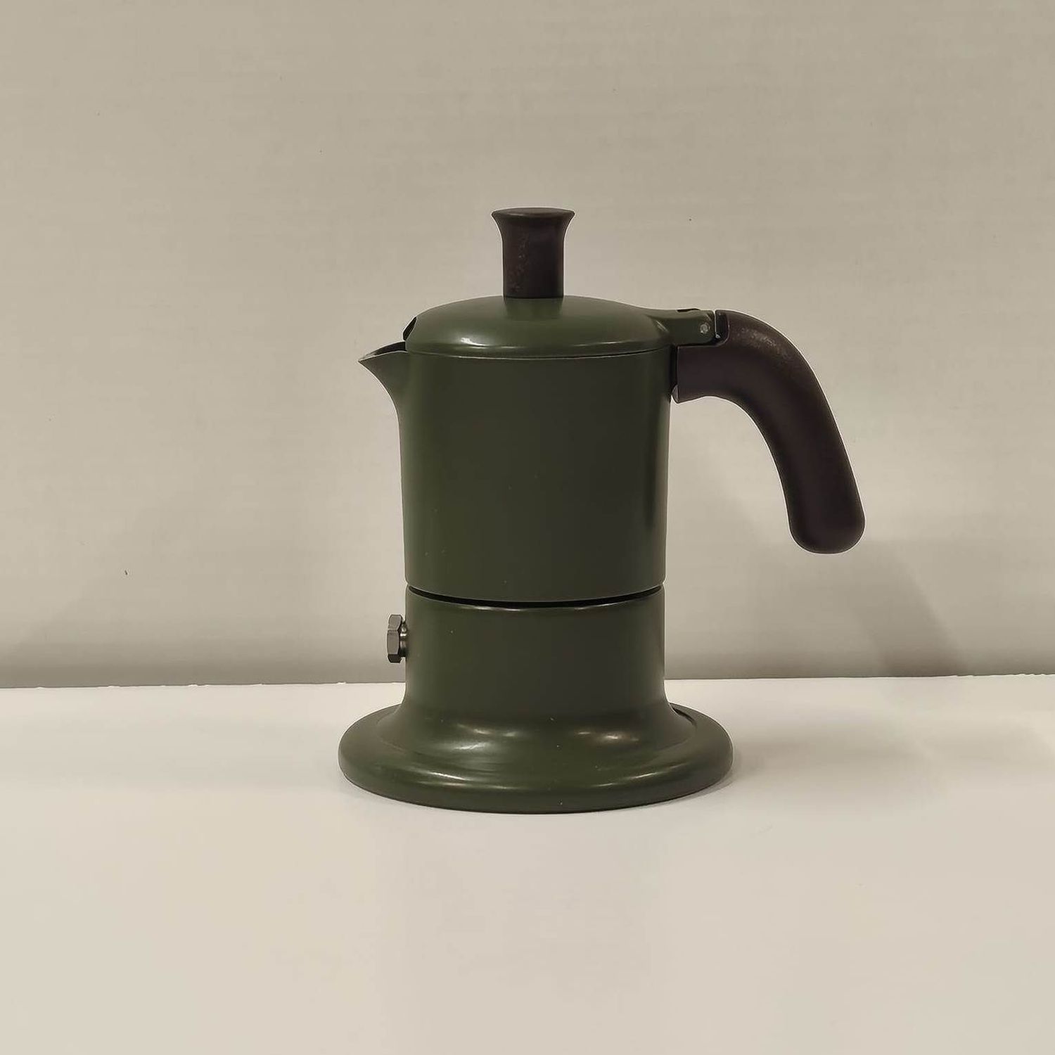 Caffettiera Coccinella oliva 1 tazza induzione