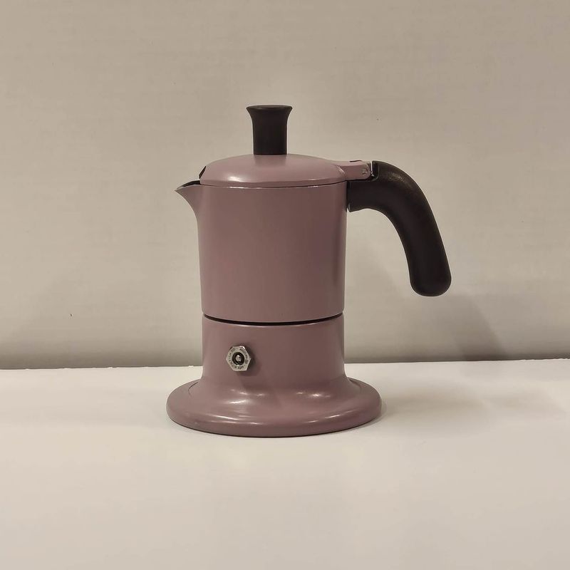 Caffettiera Coccinella cipria 1 tazza induzione