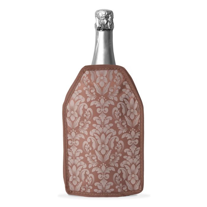 Glacette morbida raffreddabottiglie decoro damascato rosa