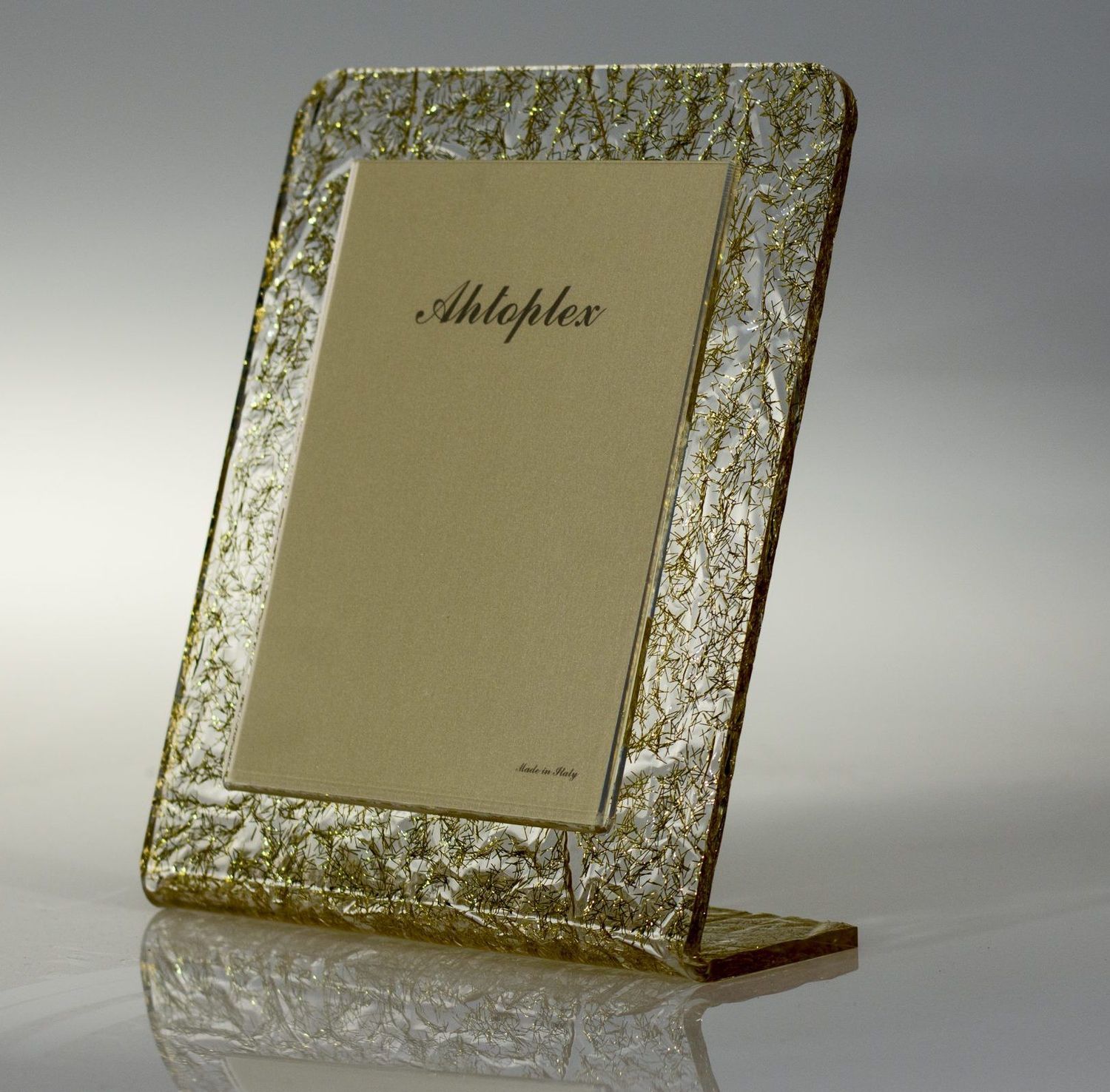 Portafoto plexiglas  " ice gold " 20x25