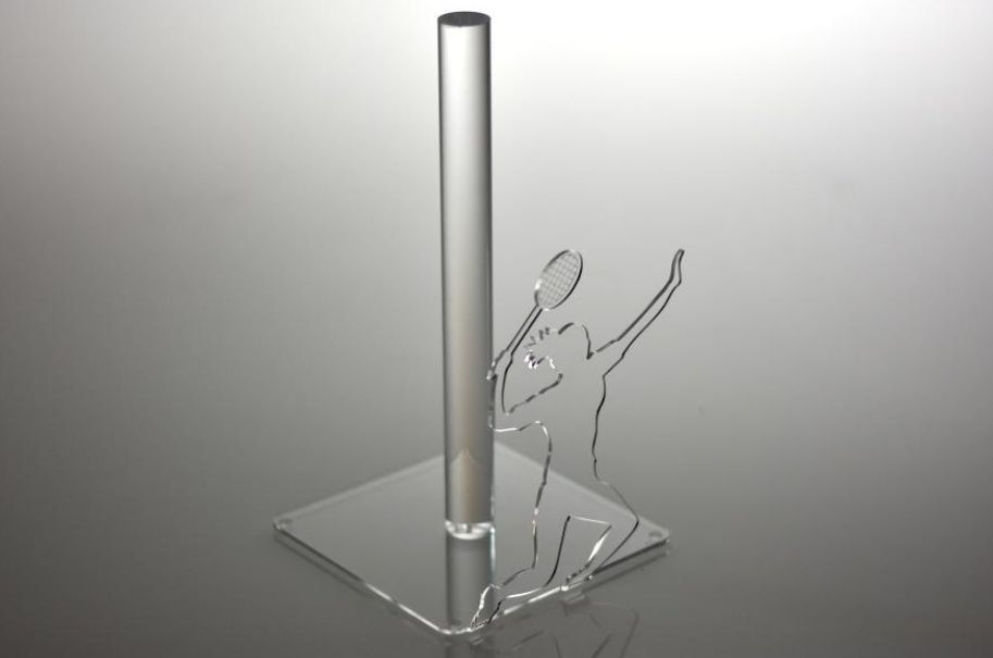 Porta scottex plexiglas giocatore tennis