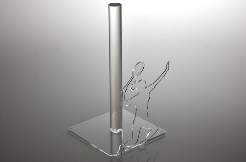 Porta scottex plexiglas giocatore tennis