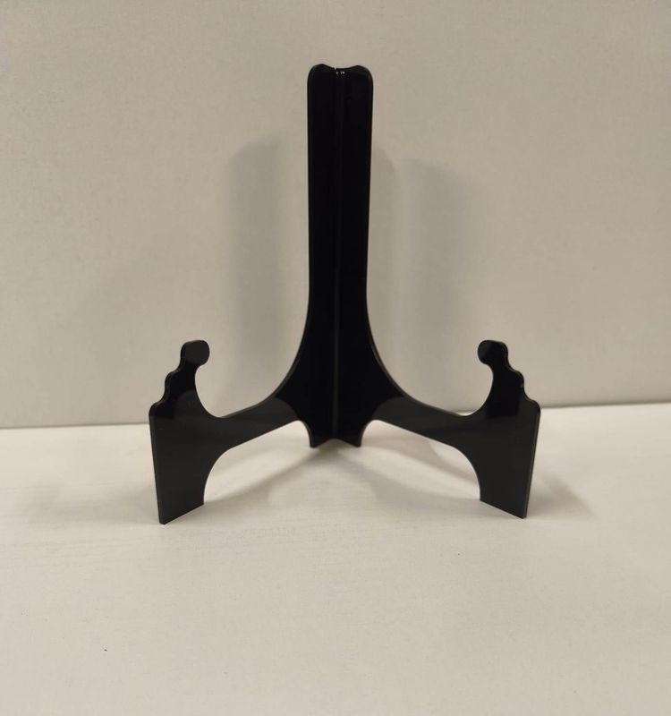 Reggipiatto plexiglas nero