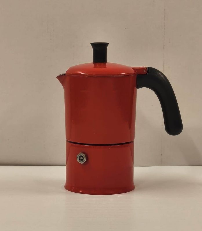 Caffettiera Libellula rossa 3 tazze Gas Caffettiera Libellula rossa 3 tazze Gas