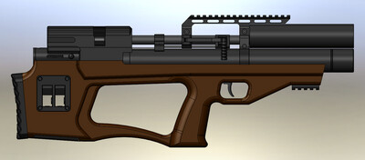 пневматическая винтовка Снайпер буллпап 6.35 (3дж, дерево)