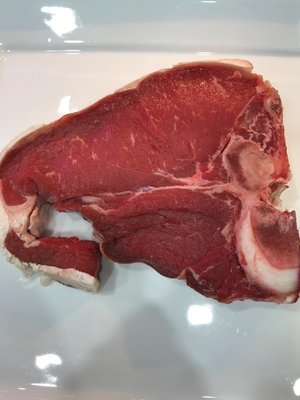 Speckle Park T-bone steak