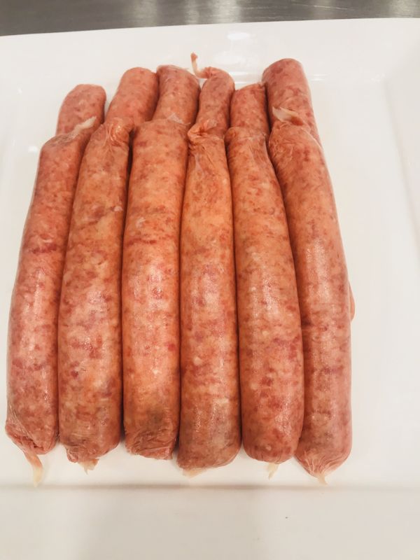 Beef thin sausages