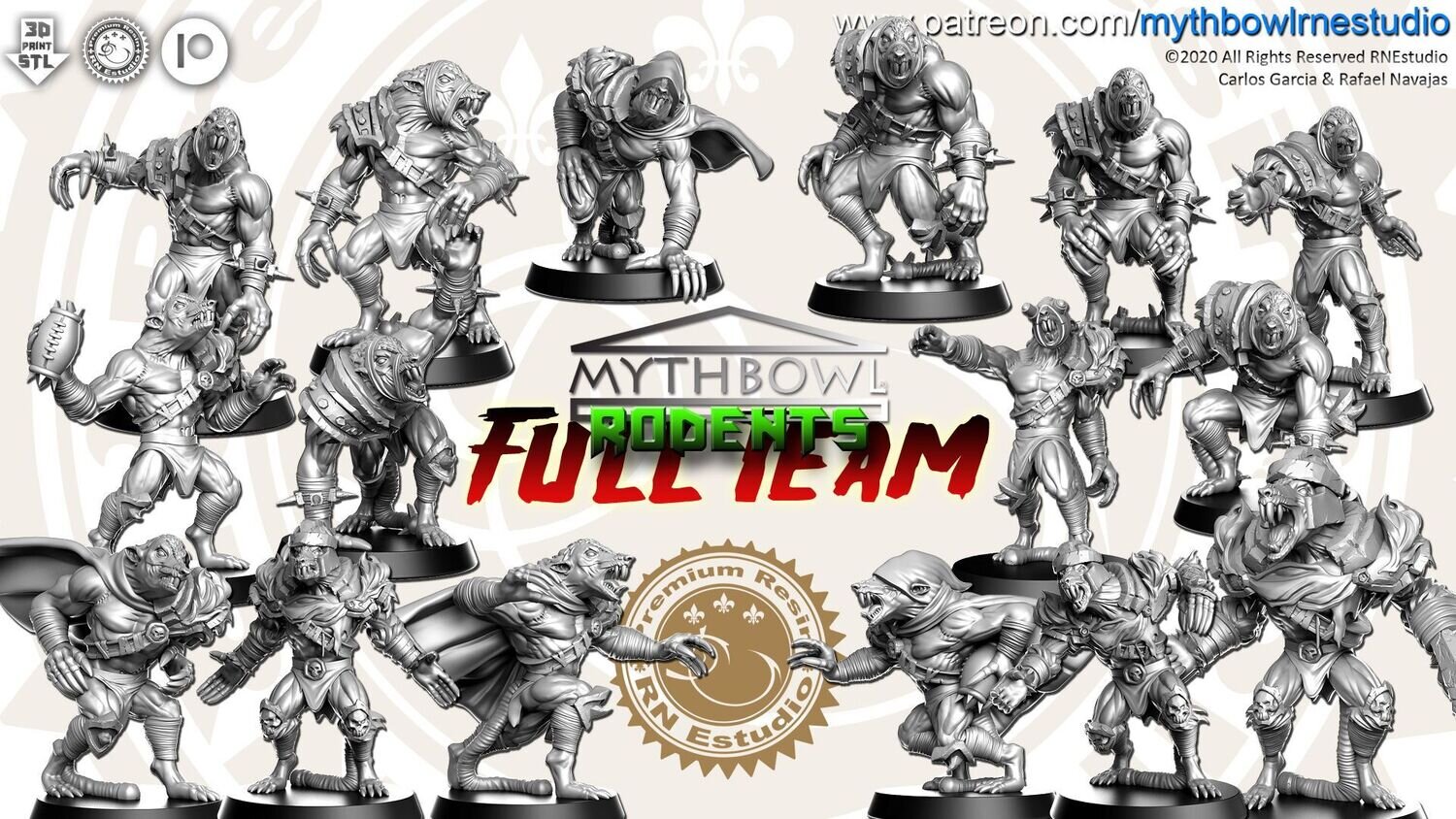 Mythbowl Team - Rodents - Rat Men