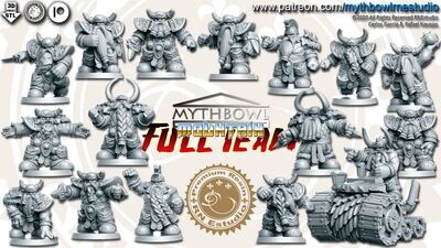 Mythbowl Team - Mountain Dwarves