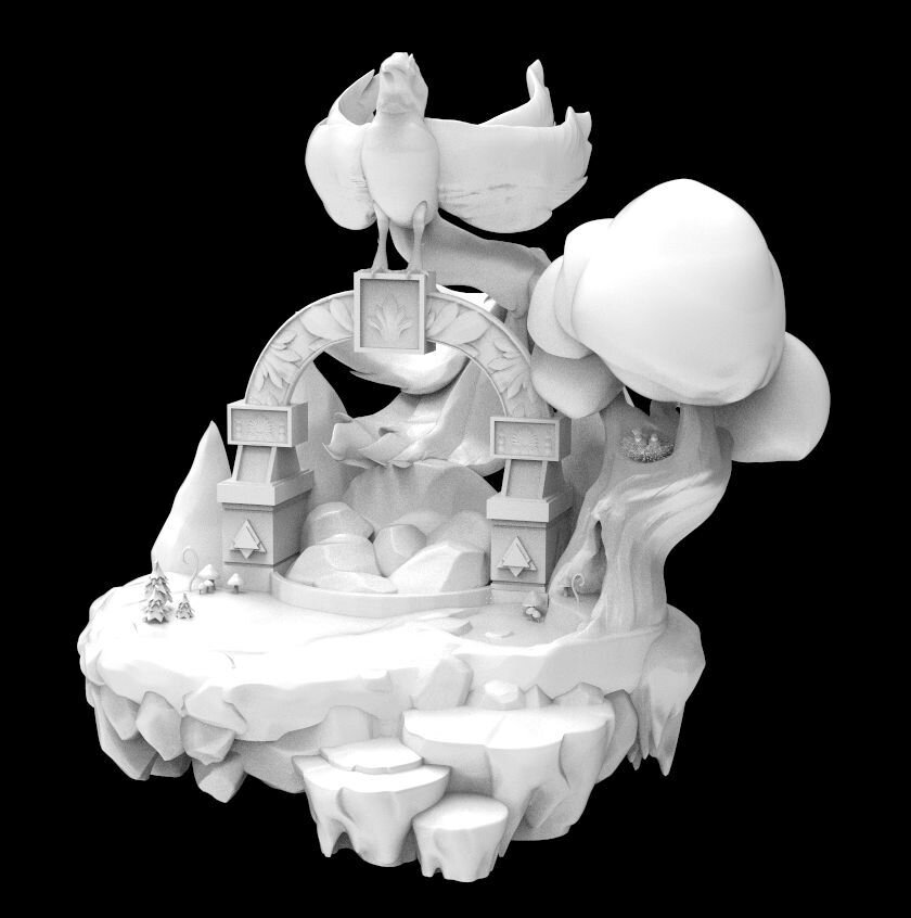 Float Island Black Blossom