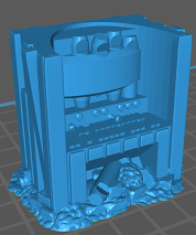 Destroyed worn stone  Bed 1