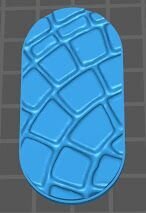 25mm x 50mm Round Cobblestone Base 01