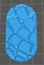 25mm x 50mm Round Cobblestone Base 03