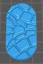 25mm x 50mm Round Cobblestone Base 08