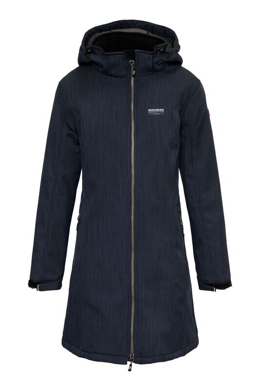 Lara Women's Padded Softshell (long) Dark Navy Melange