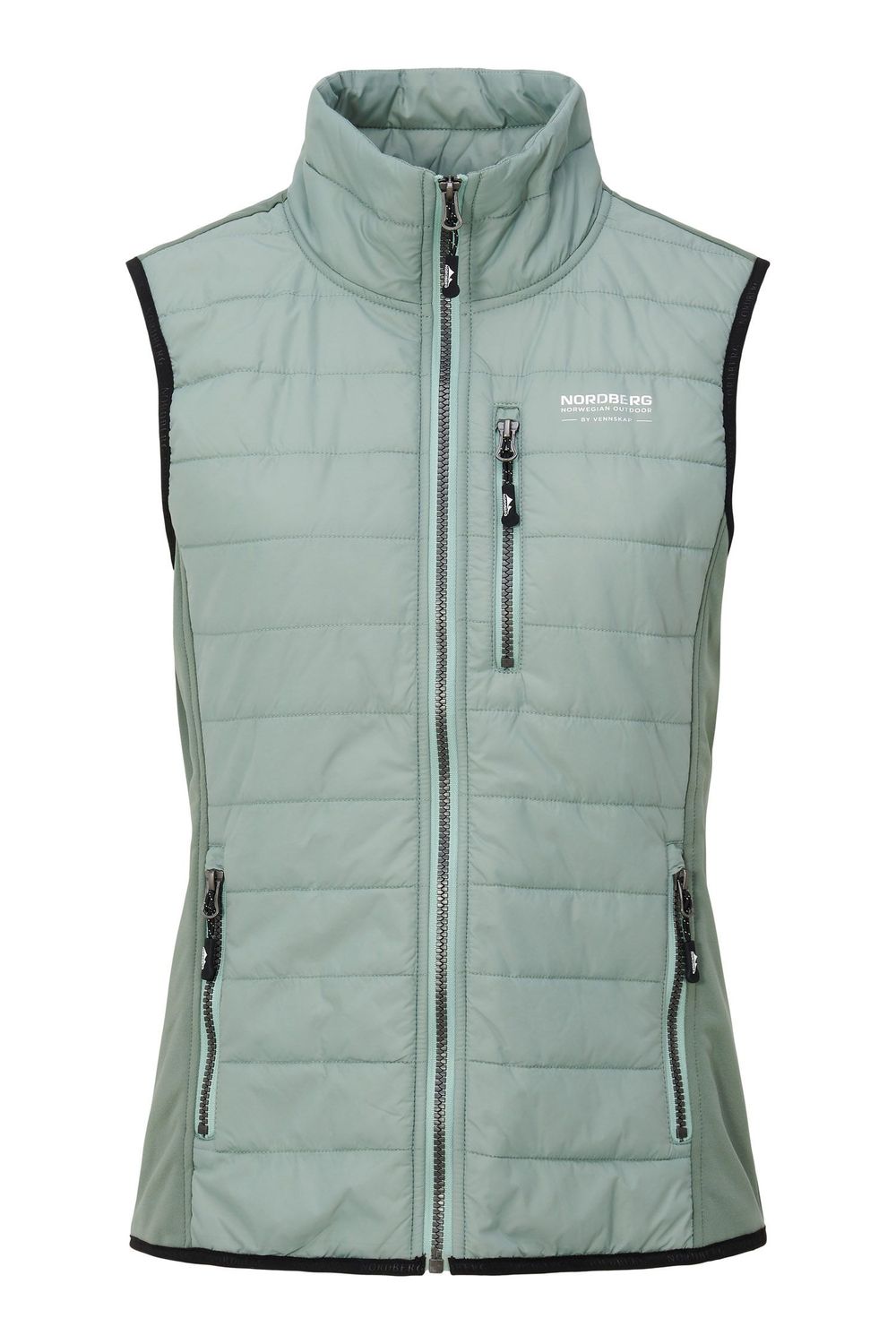 Ladies Tirza Hydbrid Bodywarmer Herbel Green