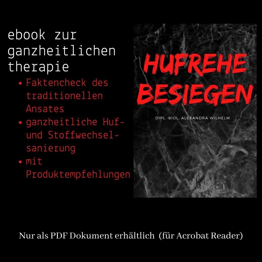 Hufrehe besiegen - Alexandra Wilhelm
ebook nur als pdf Dokument