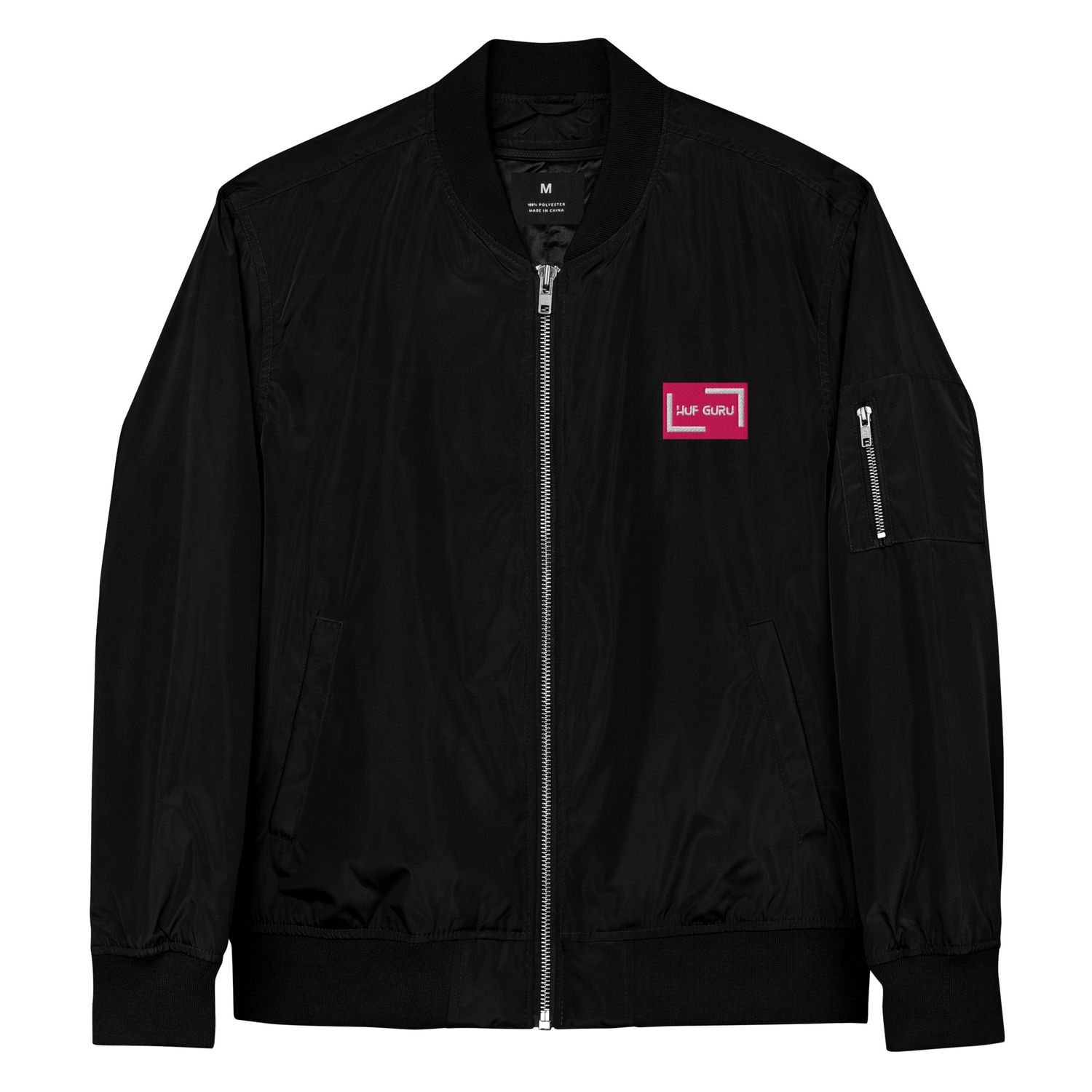 Hufguru Premium Recycelte Bomberjacke