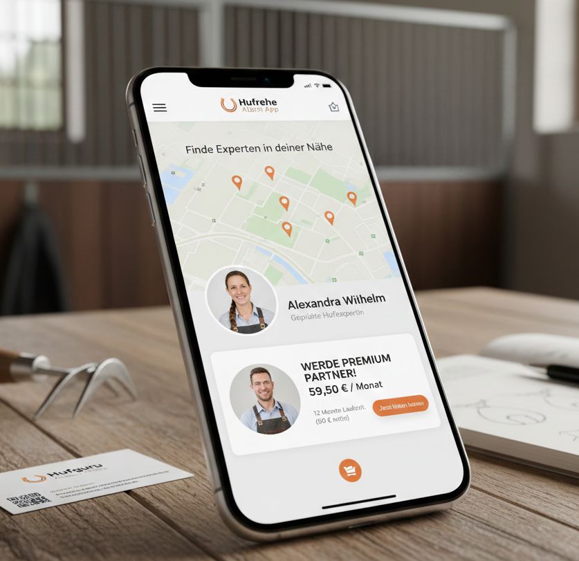 12 Monate Fach-Partner Listung – Hufrehe Alarm App Early Bird - gültig nur bis Ende Januar 2026 12 Monate Fach-Partner Listung – Hufrehe Alarm App Early Bird - gültig nur bis Ende Januar 2026