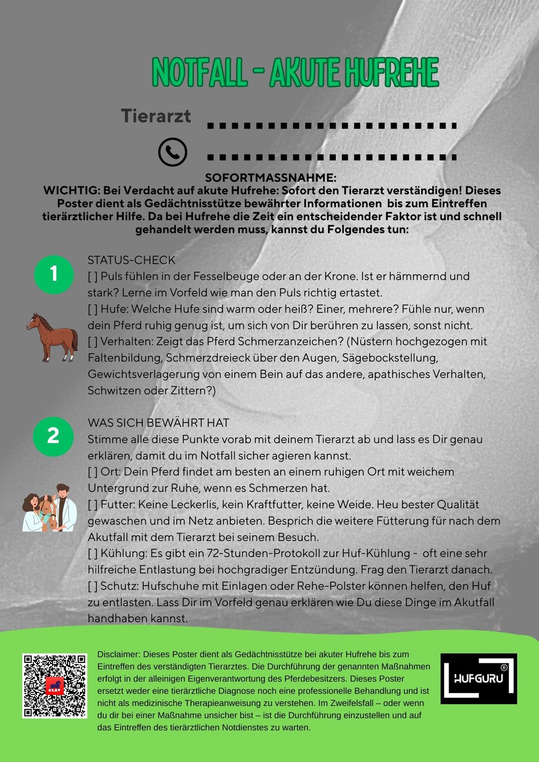Akute Hufrehe_Notfall-Set für den Stall_Vorsorgemaßnahmen Akute Hufrehe_Notfall-Set für den Stall_Vorsorgemaßnahmen