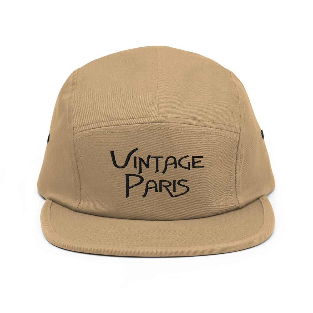 Vintage Paris Five Panel Cap