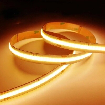 COB LED FLEX STRIP 528 LED - 15W / 3.3 FT DC 12 V IP20