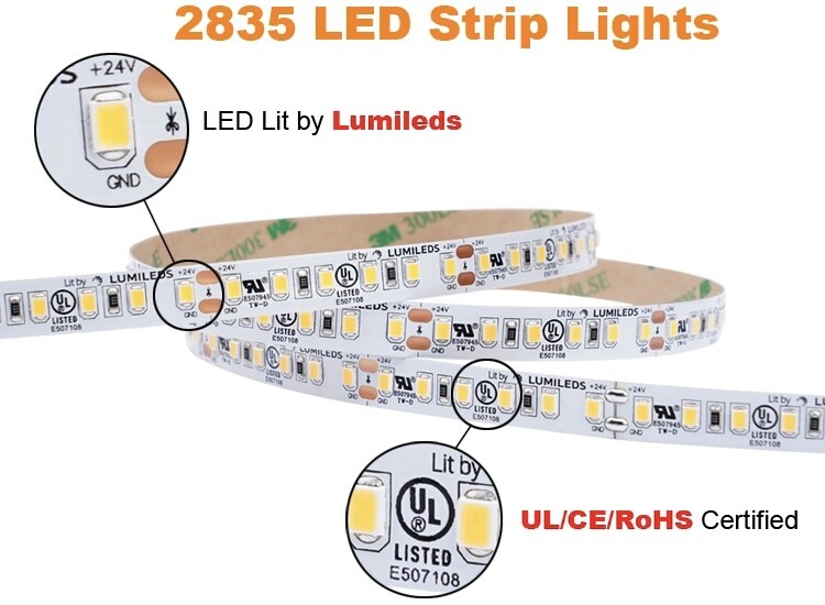 High CRI 2835 120LEDs/m Lumileds LED Strip Light