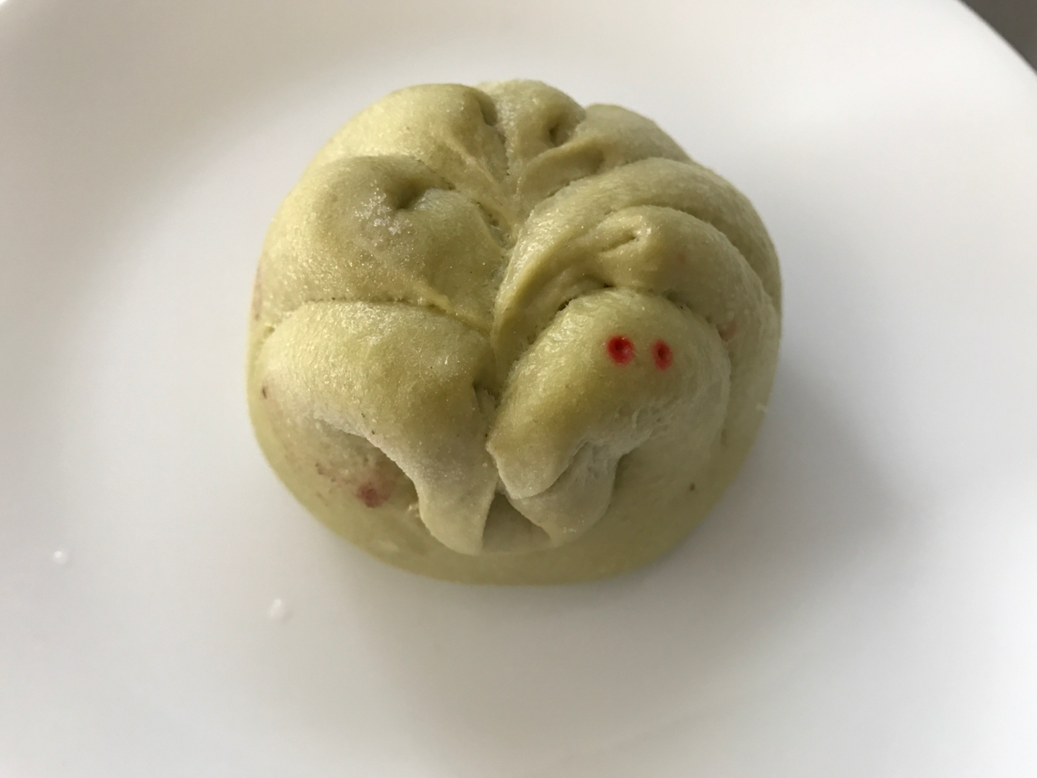 Green Tea Bun-redbean 