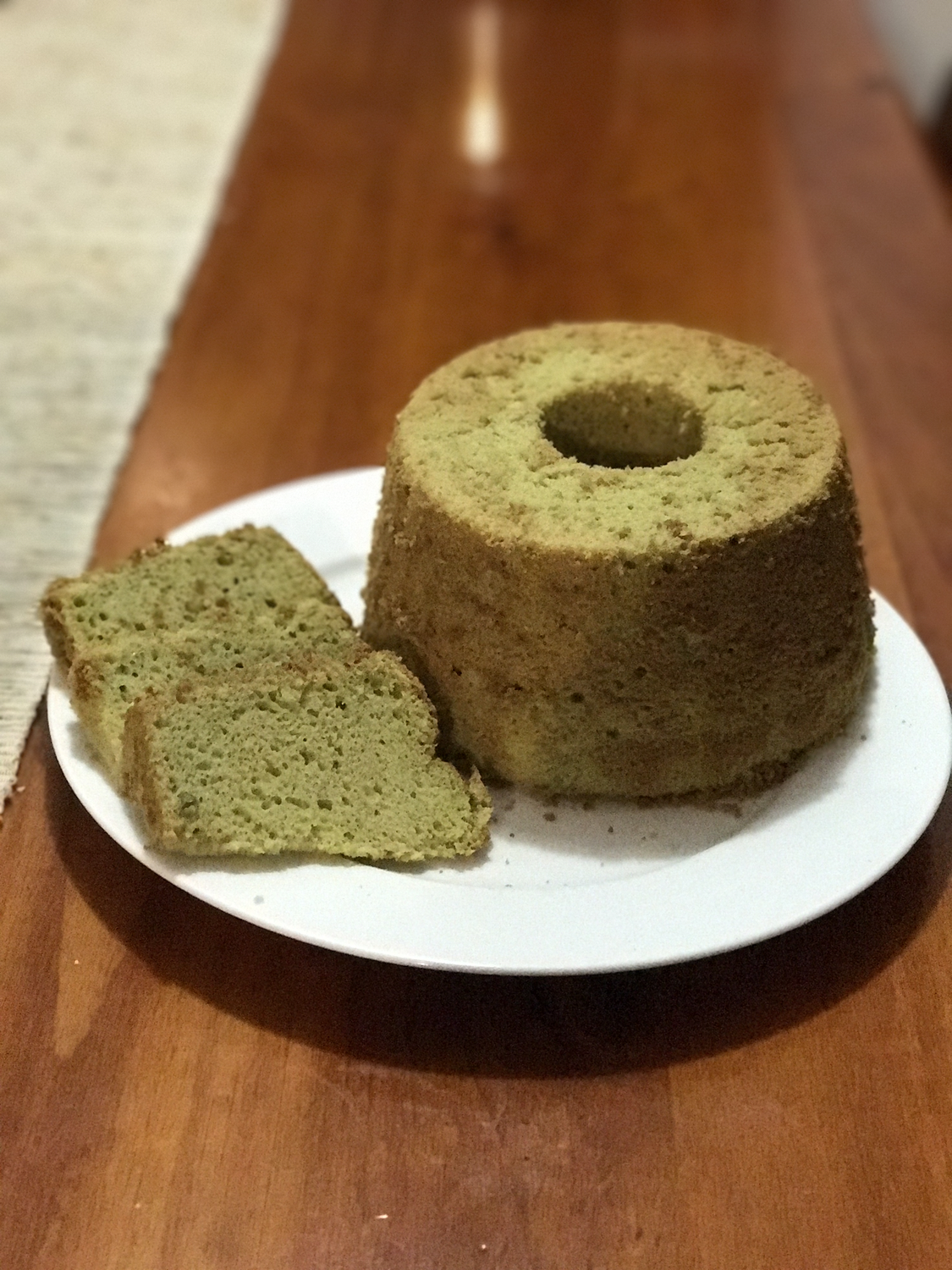 Greentea Cheese Chiffon Cake