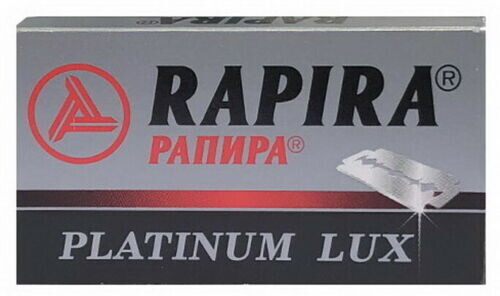 Rapira Double Edge Razor Blades Platinum Lux, 5 Count