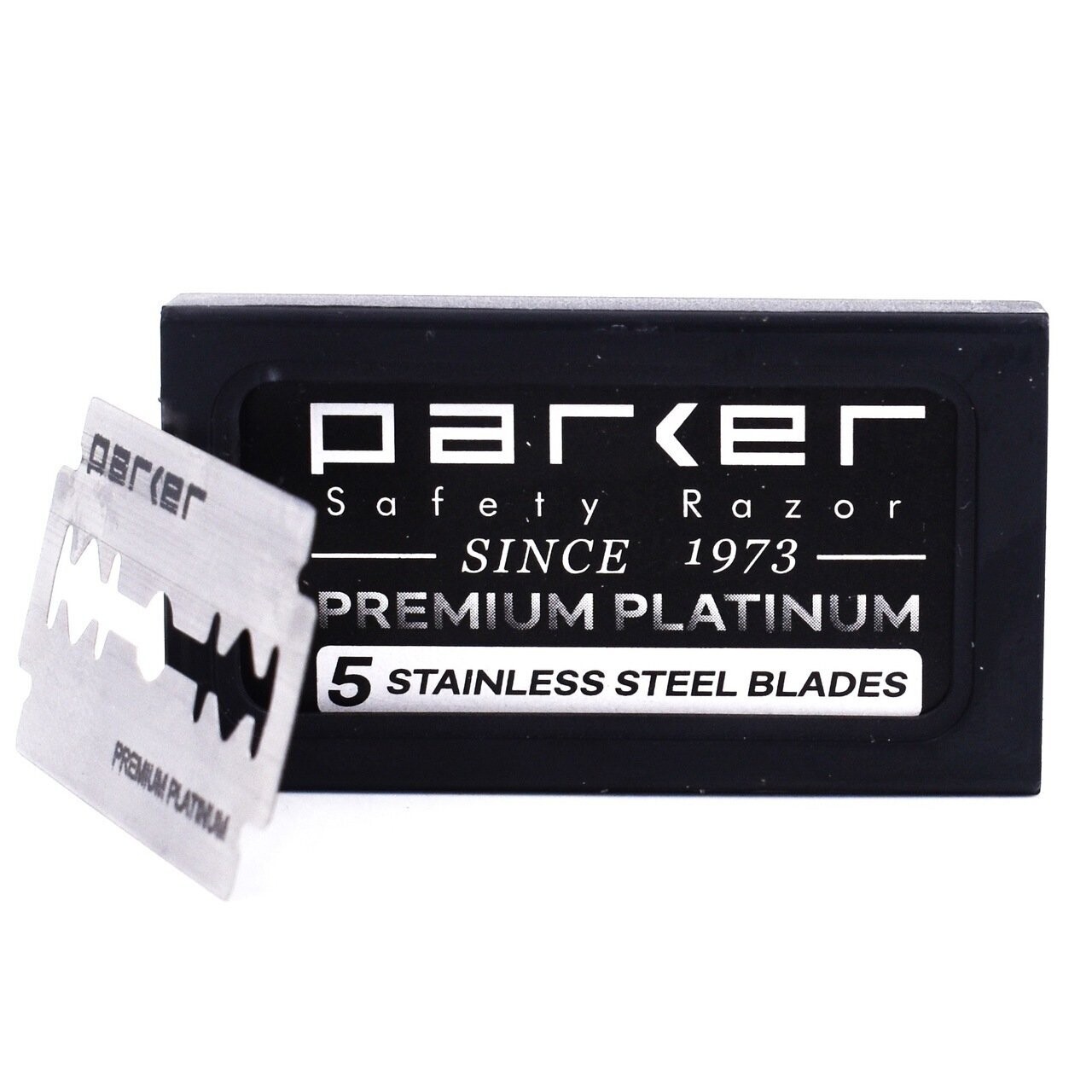 Parker Premium Platinum Double Edge Razor Blades, 5 Count