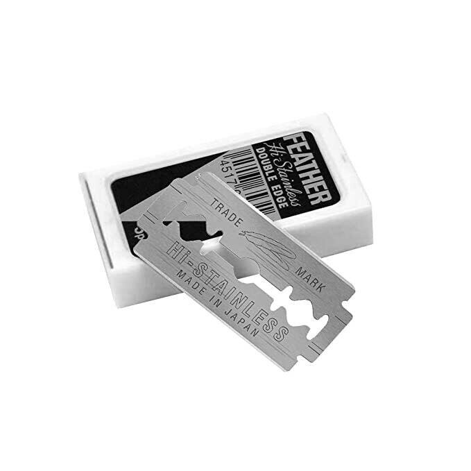 Feather HiStainless Double Edge Razor Blades, 5 Count