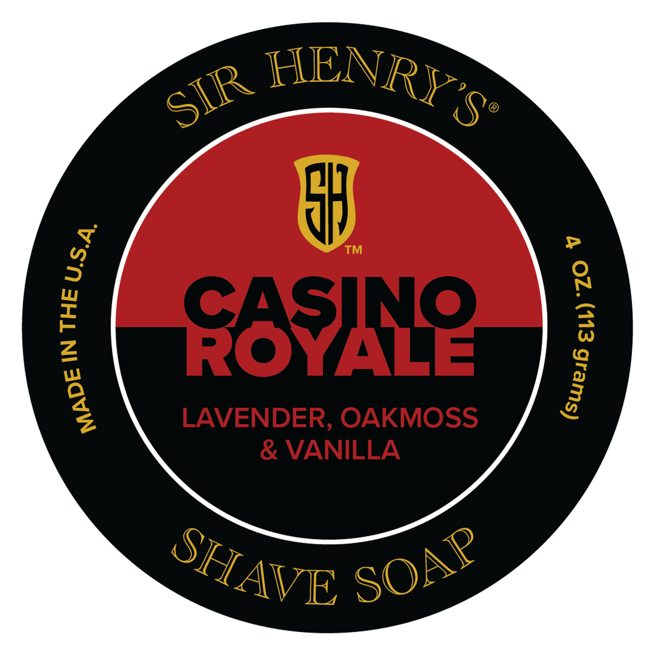 Sir Henry's Casino Royale Artisan Shave Soap