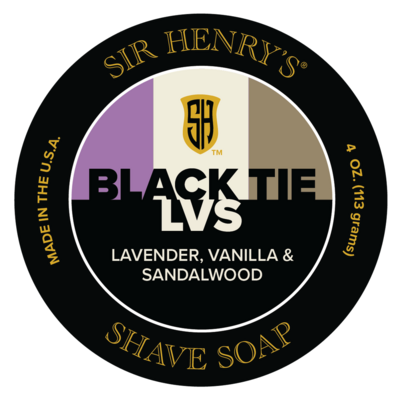 Sir Henry's Black Tie LVS Artisan Shave Soap