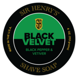 Sir Henry&#39;s Black Velvet Artisan Shave Soap