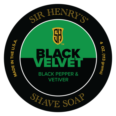 Sir Henry's Black Velvet Artisan Shave Soap