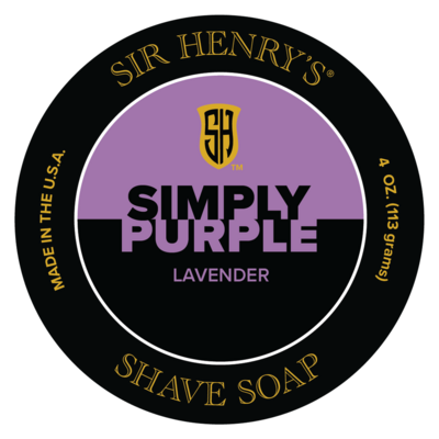 Sir Henry's Simply Purple Artisan Shave Soap