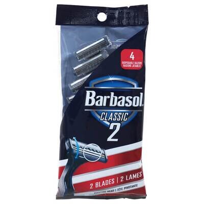 Barbasol Classic 2 Razors, 4-ct. Packs