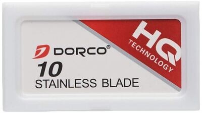 Dorco Double Edge Razor Blades Red, 10 Count
