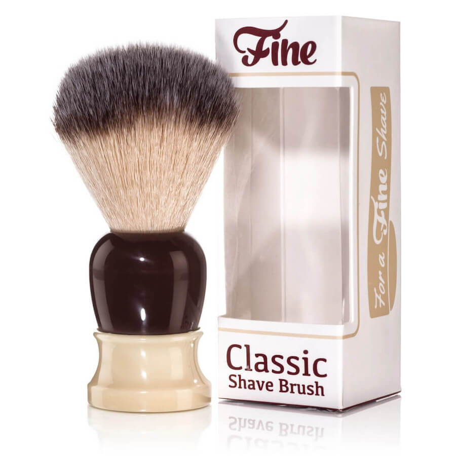 Fine Accoutrements Classic Shaving Brush - Crimson/Ivory